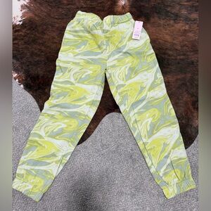 Wild Fable Green and Gray Swirl Joggers